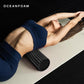 Oceanfoam Soft Tidal Roller (Black) - Low Density Foam Roller for Physical Therapy, Back Pain, Excercise & Stretching - Wave Textured - Yoga, Athletics, & Wellness - Full Size, 20" x 5"