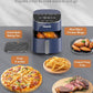Nuwave Brio Plus Air Fryer 8 Qt, New & Improved, PFAS-FREE, 7 Digital One-Touch Cook Functions that AIR FRY, BAKE, ROAST, DEHYDRATE, TOAST, REHEAT, PREHEAT, 150 Presets, 50°F~400°F (Deep Blue)