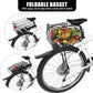Aodaer Rear Bike Rack with Basket Quick Release Bike Rear Rack Heavy Duty Folding Bike Basket with Waterproof Bag & Cargo Net & Installation Tool