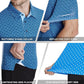 Golf Shirts for Men - Moisture Wicking Short Sleeve Performance Sport Casual Striped Collared Mens Polo Shirt