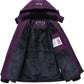 MOERDENG Women's Waterproof Ski Jacket Warm Winter Snow Coat Mountain Windbreaker Hooded Raincoat Jacket