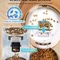Automatic Cat Feeder for 3 Cats, 6L/25 Cups Smart WiFi Pet Feeder, Strong Anti-Jam System, Dual-Effect Desiccant Cat Food Dispenser, with 10S Voice Recorder for Cats and Small Dog(White)
