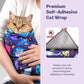 Paw Legend 35.4" Cat Wrap for Grooming Cat Wrap for Cutting Nails Cat Restraint for Nail Clipping Self Adhesive Blanket Restraint Cloth for Cats Within 22lbs