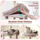 Heybly Heavy Duty Cat Tree, 71-Inch Tall Tower for Large Maine Coon with Extra-Large Baseboard, Cat Condo Furniture with Multi-Level Platforms, 2 Hammocks and 12 Scratching Posts, Muchroom HCT037MU