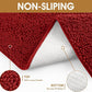 IM HOME Extra Large 71" x 25" Red Dog Door Mats for Muddy Paws, Chenille Absorbent Dog Mat, Non Slip Heavy Mud Mat for Dogs, Soft Pet Bed Mat for Entryway, Mud Paws, Inside Floor