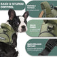 No Pull Dog Harness for Medium Dogs, Adjustable No Choke Pet Vest with Dog Leash Fit Smart Reflective Pet Walking Harness for Training Easy Control Soft Handle Green M