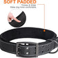 Fida Heavy Duty Dog Collar 1.5” Width, Ultra Soft Neoprene Padded, Adjustable Reflective Nylon Pet Collar with Two Metal Pin Belt Buckle for Large/X-Large Breeds (XL, Black)