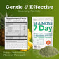 Atlantic Naturals Sea Moss 7 Day Detox Liver, Gallbladder & Kidney Cleanse - Support with Dandelion Root, Milk Thistle, Burdock Root, Red Clover, Chanca Piedra - Pineapple Flavor Drink Mix (14 oz)