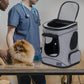 Petsfit Pet Backpack Carrier with Upgrade Waist Cushion Design to Better Fit The Waist, Suitable for Small and Medium Cats, and Rabbits up to 18 Pounds