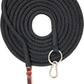 22' Long Line with SS O Ring and Carabiner (Black)