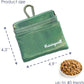 Dog Treat Pouch, Pocket Sized Pet Training Pouch, Hand Free Bronze Dog Walking Bag with Carabiner, Self-Closing Pet Feed Snack Reward, for Puppy Travel or Outdoor Use, NanoPTC