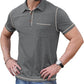 Sailwind Men's Short Sleeve Polo Shirts Casual Summer Classic Collared Golf Shirt with Pocket
