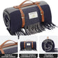 G GOOD GAIN Waterproof Picnic Blankets- Extra Large Outdoor Blanket Foldable, Beach Blanket with PU Handles, Sandproof Picnic Mat for Hiking, Camping, Lawn, Park, Grass.GreySquare