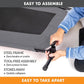 K&H Pet Products Outdoor Elevated Dog Cot, Breathable Cooling Elevated Cot Hammock Pet Bed for Medium Dogs, Washable Mesh Cover, Raised Metal Frame, Collapsible, Portable - Medium 32 X 25in Gray