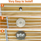 kathson 4pcs Hamster Platform with Ladder Natural Wooden Chinchilla Climbing Toy Rat Cage Ledge Sugar Glider Cage Accessories for Small Animals