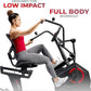Sunny Health & Fitness Elite Recumbent Cross Trainer & Elliptical Machine with Arm Exercisers for Home Arm/Leg Training, Easy Adjust Seat & Mesh Backrest, Free SunnyFit App Bluetooth Connectivity