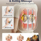 Boriwat Back Massager with Heat, Shiatsu 4D Kneading Rolling Up and Down Back Massage for Pain Relief Deep Tissue, Track-Guided & Lower Back Massager for Lumbar, Shoulder, Gifts for Women Men Mom Dad