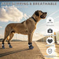 KOOLTAIL Dog Socks for Hot Pavement, Summer Breathable Dog Socks to Prevent Licking Paws, Non Slip Pet Boots & Paw Protectors for Hardwood Floor,Grippy Shoes for Small Medium Large Senior Dogs,Black L