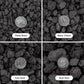 Mr. Fireglass 10 Pounds Black Natural Lava Rock for Indoor Outdoor Gas Fire Pits Fireplaces & Barbecue Grills | Volcanic Lava Stones for Decorating Garden Landscaping, Potted Plants, 0.3"-0.6"