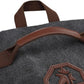 Kalesi Gym Duffle Bag Backpack 4-Way Vintage canvas with Shoes Compartment for travel Sport Hiking laptop (Vintage black)