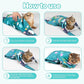 Cat Grooming Wrap, Cat Wrap for Cutting Nails, Self-Adherent Fabric Wrap for Cats, Cat Burrito Wrap Anti-Scratch, Anti-Escape, Multifunctional Swaddle Wrap Pet Tool 27.5×27.5"