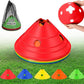 ShinyRelief Jumbo Disc Cones Jumbo Soccer Cones with Mesh Bag Giant Large Agility for Soccer Training Adult Sports