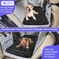 Dog Car Bed Mat, Non-Slip Backseat Extender Pet Blanket, Plaid Dog Bed for SUVs, Sedans & Trucks, Chew-Resistant Travel Pad for Dogs, Easy Clean & Scratch-Proof & Comfort (50"x24.6") Black