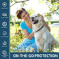Flea and Tick Collar for Dogs 4 Pack, 32 Months Prevention, Waterproof, Adjustable for Small Medium Large Dogs Puppies (Black)