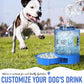 Portable Dog Travel Water Bottle, 77oz Large Dog Water Bowl Dispenser Portable, Leakproof Pet Drinking Bottle Dispenser for Hiking Camping Walking Travelling Beach Car Trips, BPA Free,Blue
