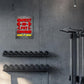 Gym Quotes Wall Art,Inspirational Workout Wall Decor,Sweat is Fat Crying Canvas Wall Art for Home Gym Exercise Fitness Room