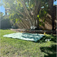 4’9” x 3’3” Compact Minimalist Water Resistant Canvas Mat,Kids/Single Use,Lightweight for Outdoor,Picnic,Beach