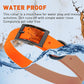 Dogline Biothane Waterproof Dog Collar Strong Coated Nylon Webbing with Black Hardware Odor- Proof for Easy Care Easy to Clean High Performance Fits Small Medium or Large Dogs, Hunter Orange
