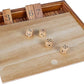 Glintoper Shut The Box & 4 in a Row Tables Game Set, Classic Wood Dice Game with Numbers & Line Up 4 Game for Kids Family, Living Room Rustic Coffee Table Decor, Travel Game Strategy Board Games