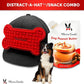 Warren London Hat/Snack Combo - Distract-A-Hat™ Grooming Distraction Tool + 8 oz All-Natural Roasted Peanut Dog Peanut Butter, Xylitol-Free Enrichment & Anxiety-Relief, $42 Value for $34.99