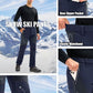 MAGCOMSEN Men's Snow Ski Pants Fleece Lined Water Resistant Winter Pants with 4 Zip Pockets for Snowboard Hiking Outdoor