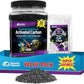 Premium Activated Carbon, Aquarium Carbon for Fish Tank Filter, Aquarium Filter Media, Granulated Charcoal for Fish Tanks, Activated Charcoal Bulk (3 lbs with 4 Fine Mesh Bags)