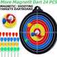 Magnetic Dart Board - 12Magnetic Darts+12Sticky Balls Or 2 Toy Gun+40 Foam Dart,Fun for Family Game and Party with Friends, Christmas Birthday Gifts Toys for 3-12 Year Old Boys