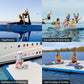 Inflatable Lake Float for Adults, Multi-Person Inflatable Swim Deck with None-Slip Surface, Swimming Water Platform, Floating Island - Dock - Raft for Pool & Beach, Lake, River Fun