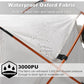 Dog Tent Cat Tent with Aluminum Poles and Camping Mat, Outdoor Waterproof Pet Tent with Zippered Mesh Door, Dog House, Cat House, Pet Playpen, Portable and Collapsible (White, Small)