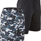 DEVOPS Men's 2-Pack Loose-Fit 10" Workout Gym Shorts with Pockets