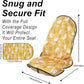 Car Seat Cover Protector Front Seats,for Gym Workout,Running,Swimming,Beach and Hiking,Waterproof Sweat Towel Bucket Seat Covers for Cars SUV Trucks (Chamomile and Yellow, 2Pcs)