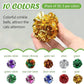Silkfly 30 Pcs Polyester Film Crinkle Balls Cat Toys 2.36" Interactive Crinkle Ball, Colorful Chew and Chase Cat Toys for Indoor Kittens to Keep Fit Active