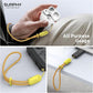 SURPHY 2 Pack Phone Lanyard for Cellphone Case, Phone Wrist Strap for Case, Cellphone Strap with 2-Color Braided, Charm Wrist Lanyard for Women and Men, Yellow & Gray