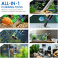Electric Aquarium Vacuum Gravel Cleaner: 36W Fish Tank Cleaner Vacuum with Strong Suction for Water Change Wash Sand Algae Cleaner Water Shower and Water Circulation, Timed Off