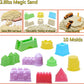 Sand Construction Kit, 2.2lbs Play Sand with Sandbox, 1 Toy Mat 8 Alloy Construction Trucks Race Tracks 10 Sand Molds Sensory Bin Toys for Toddlers Boys Girls Ages 3-8