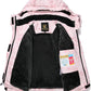 Keevoom Girl's Ski Jacket Winter Warm Thick Snow Coat Windproof Kids Outdoor Hooded Jackets