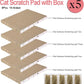 5 Packs in 1 Cat Scratch Pad with Box, Cat Scratcher Cardboard,Reversible,Durable Recyclable Cardboard, Suitable for Cats to Rest, Grind Claws and Play with Scratch Box