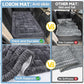 Dog Car Bed Mat, Non-Slip Backseat Extender Pet Blanket, Plaid Dog Bed for Trucks, Sedans & Large SUVs, Chew-Resistant Travel Pad for Dogs, Easy Clean & Scratch-Proof & Comfort（56"x28.7" Gray