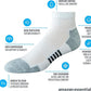 Amazon Essentials Men's Athletic Ankle Socks, Breathable, Cotton Blend, Cushioned, 6 Pairs