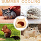 Ceramic Hamster Hideout Hamster House Guinea Pigs Hideout Accessories Hamster cage Accessories Chinchillas Hedgehogs Den and Small Pet Habitats (Orange)